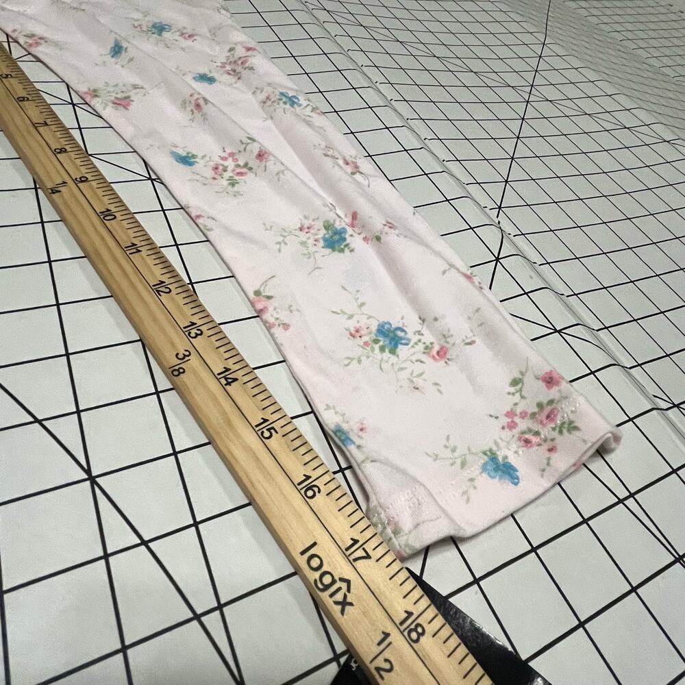 Earth Angels Womens Long Sleeve Pink Calico Floral Nightgown Night Gown S - Picture 7 of 8
